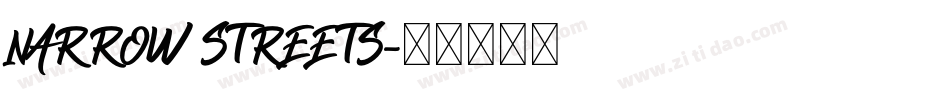 NARROW STREETS字体转换